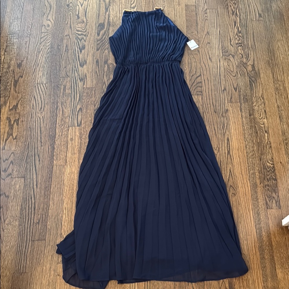 Elegant Navy Blue Evening Dress